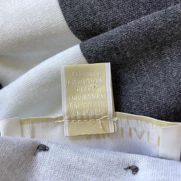 Michael Kors Sleeveless Wide Striped Maxi Dress Grey White SZ XL - Picture 12 of 13